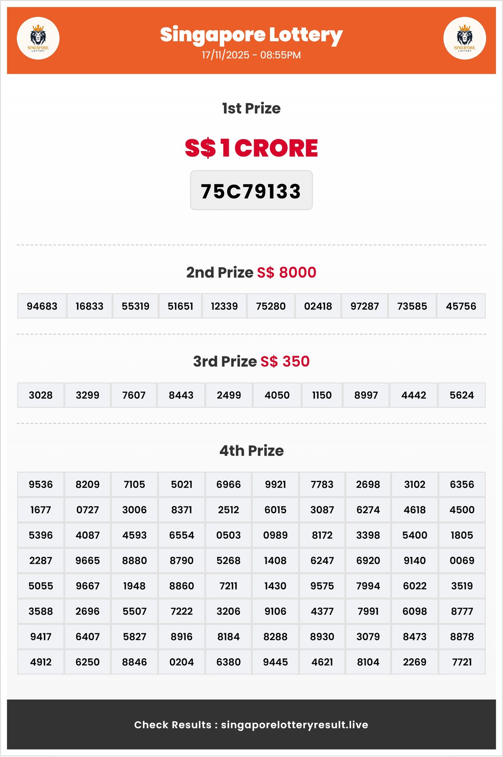 Thumbnail for 17/11/2025 Result | 08:55 PM